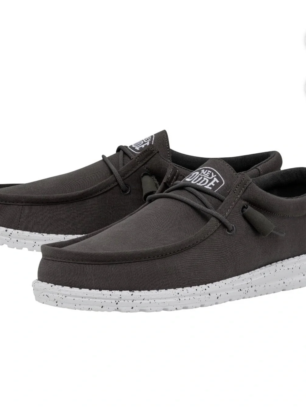 NEW Hey Dude Men's 12 Wally Slub Canvas Slip-On Loafers low top Sneakers Shoes